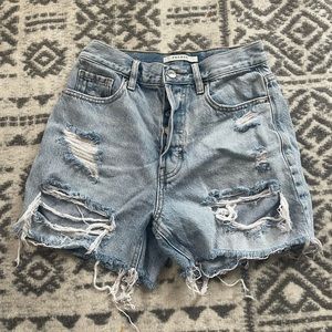Ripped Jean Shorts